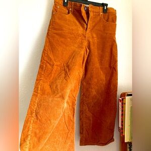 Orange Gap wide leg pants